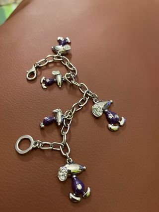 Bracciale anni 60 smaltato placcato argento