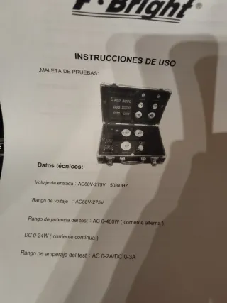 Maleta de pruebas F-Bright LED