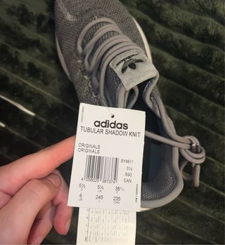 Adidas Tubular Shadow Knit J Grises