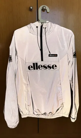 Cortavientos Ellesse Gris y Negro