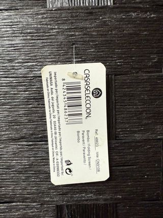 Biombo Plegable Gris Laminado