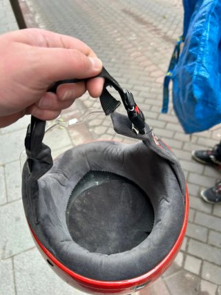 Casco de moto con visera Acciona talla L