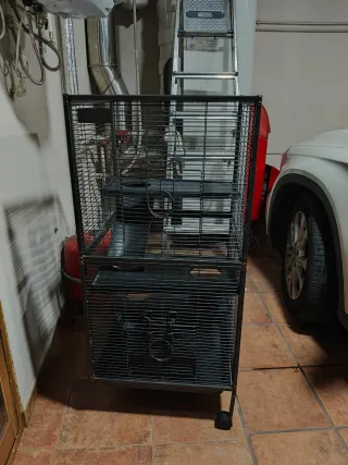 Jaula para mascotas (hámster, hurón, rata)