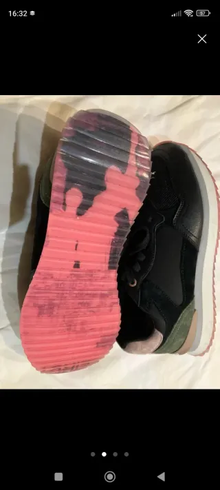 Zapatillas Hoff negras y verdes talla 37