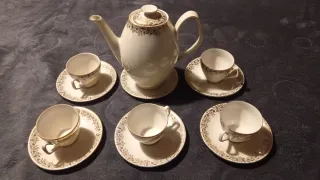 Set Tazzine Caffè Porcellana Oro