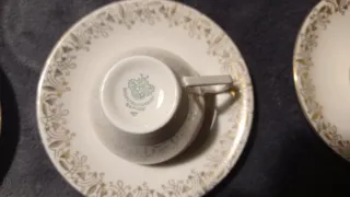 Set Tazzine Caffè Porcellana Oro