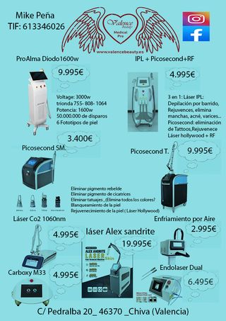 Máquinas Estética Profesional: Láser, IPL, Picosec