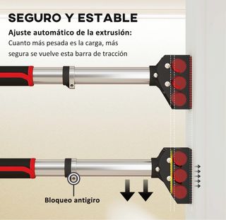 Barra de dominadas ajustable