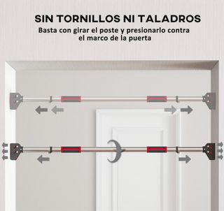 Barra de dominadas ajustable