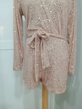 Mono lentejuelas fiesta  oro