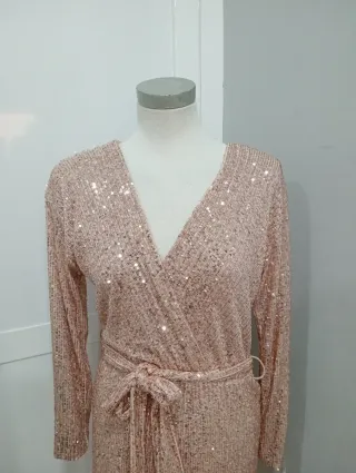 Mono lentejuelas fiesta  oro