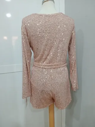 Mono lentejuelas fiesta  oro