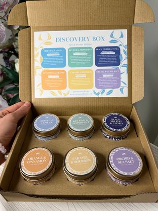Discovery Box candele soy wax fatte a mano