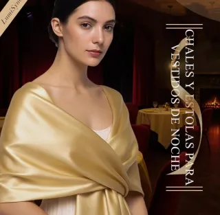 Pañuelo de seda dorado