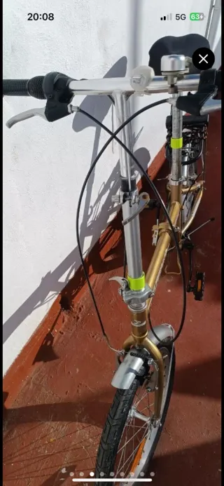 Bicicleta Plegable Beach Club Dorada