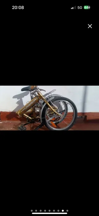 Bicicleta Plegable Beach Club Dorada