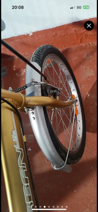 Bicicleta Plegable Beach Club Dorada