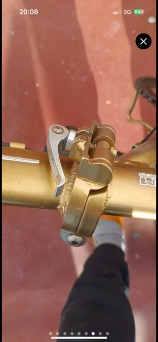 Bicicleta Plegable Beach Club Dorada