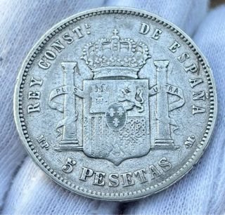 Moneda PLATA 5 Pesetas 1888 *(X8-8X) ALFONSO XIII