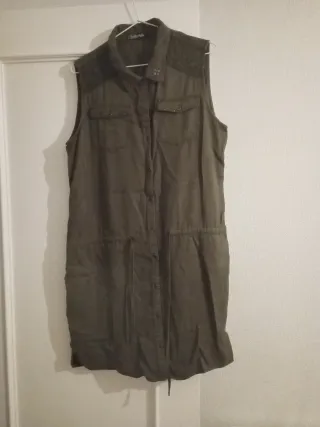 Vestido verde caqui talla L