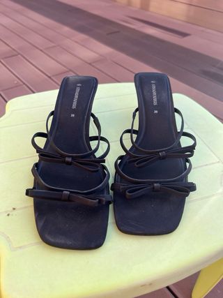 Sandalias Stradivarius Negras Talla 39