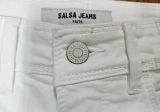 Pantalón vaquero SALSA blanco
