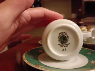 Set 6 Tazas Porcelana Diseño Marino