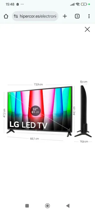 OFERTA NOCHEBUENA TV LG Full LED 32 Smart