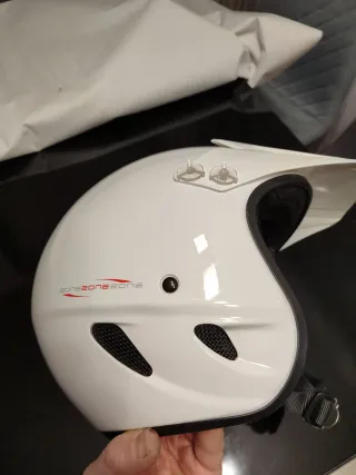 Casco Moto Trial/Quad Blanco talla L