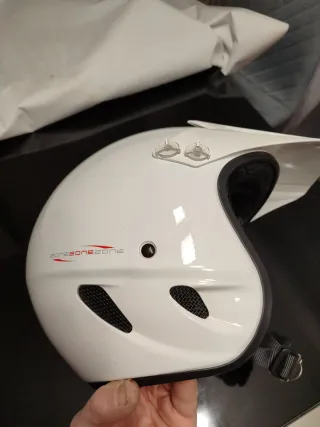Casco Moto Trial/Quad Blanco talla L
