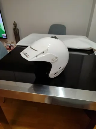 Casco Moto Trial/Quad Blanco talla L