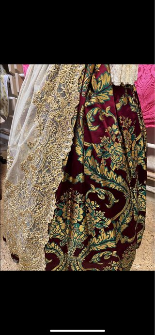 Traje Fallera Talla 40 Manga Farol altura 1,80