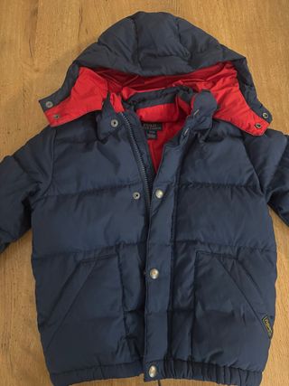 Plumífero Polo Ralph Lauren talla 4 Azul y Rojo