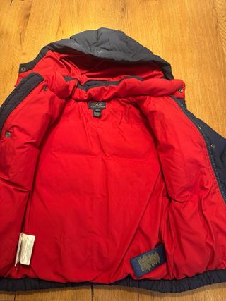 Plumífero Polo Ralph Lauren talla 4 Azul y Rojo