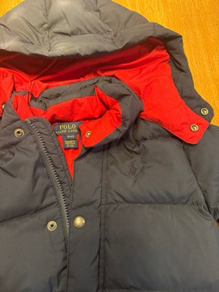 Plumífero Polo Ralph Lauren talla 4 Azul y Rojo