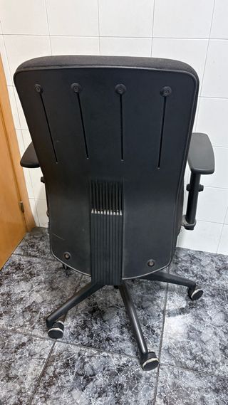 Silla de escritorio ergonómica negra