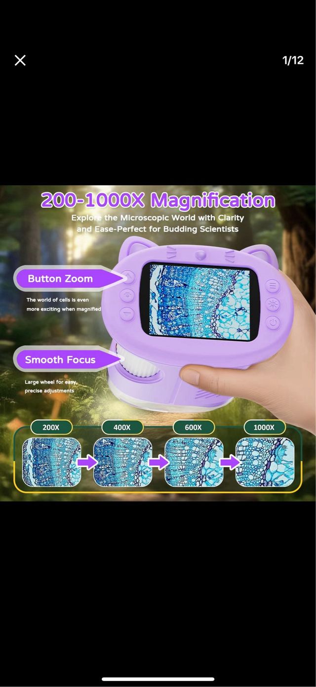 Microscopio Digital Infantil Amarillo