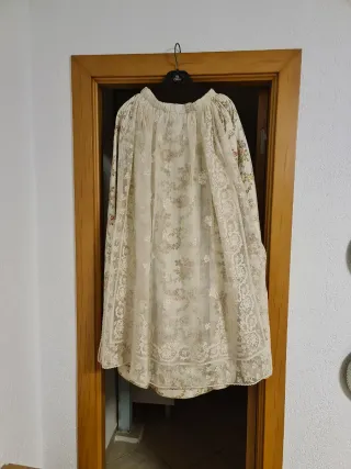 Vestido Fallera para niña 12 años Blanco