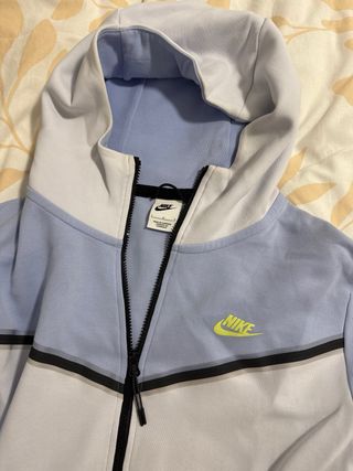 Sudadera Nike Tech Azul y Blanca