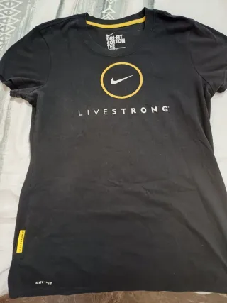Camiseta Nike Livestrong Talla M Negra