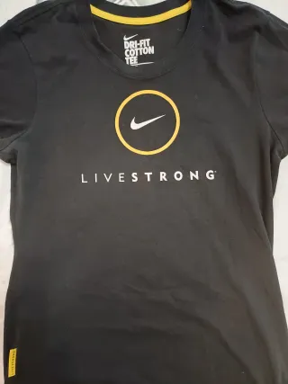 Camiseta Nike Livestrong Talla M Negra