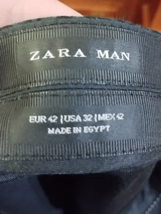 Pantalón Zara Hombre Talla M Negro