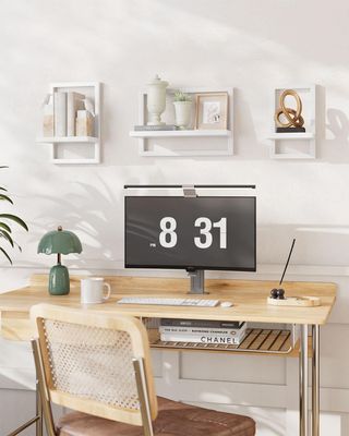 Juego 3 Estantes Flotantes Pared Blanco