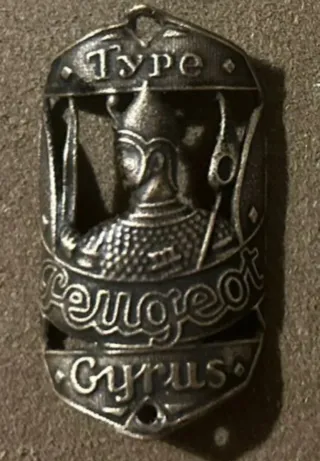 Lote 3 Chapas placas  Peugeot