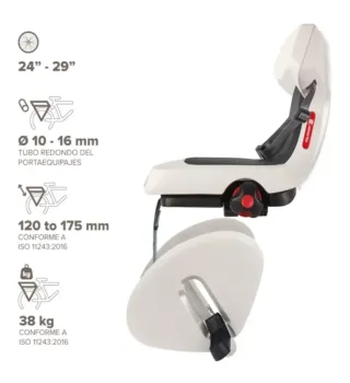 Silla Bici infantil polisport guppy hasta 35kg