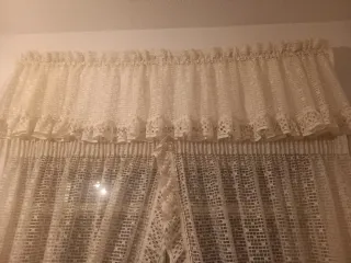 Tende beige fatte a mano 1,35x1,35