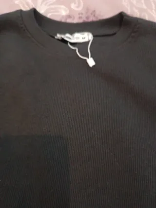 Camiseta gris oscuro manga larga Talla M