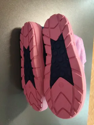 Botas de agua para nieve azul y rosa