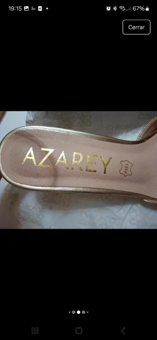 Zapatos de piel tacón joya