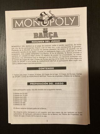 Monopoly Barça Sport Agrupació Mútua